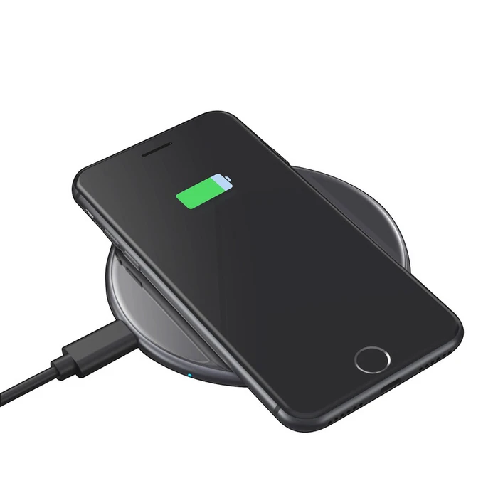 Crong PowerSpot Fast Wireless Charger Qi 15W USB-C (Shadow Black)