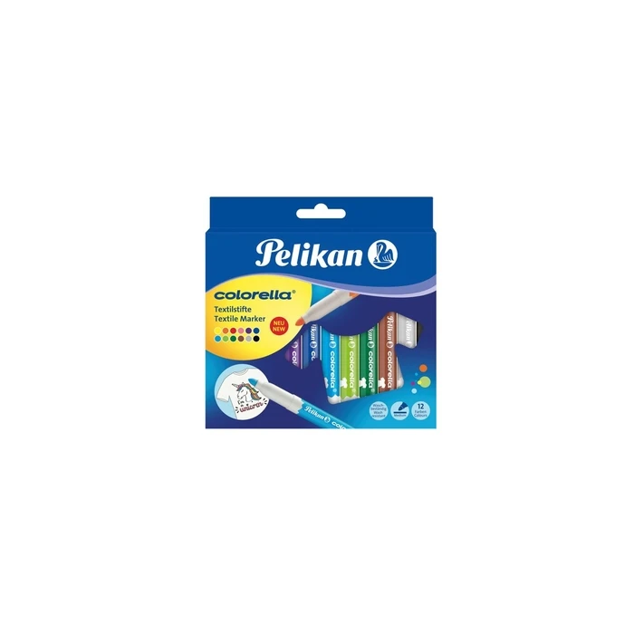 Pelikan Colorella Μαρκαδόροι Υφάσματος, Σετ 12