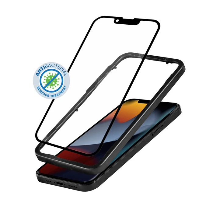 Crong Anti-Bacterial 3D Armour Glass Apple iPhone 14 Plus / 15 Plus + installation frame