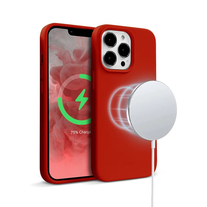 Crong Color Cover Magnetic MagSafe Apple iPhone 13 Pro Max (red)