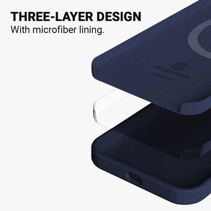 Crong Color Cover Magnetic MagSafe Apple iPhone 13 Pro Max (navy blue)