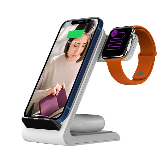 STM ChargeTree Swing 3in1 to Apple iPhone, AirPods & Watch (white)