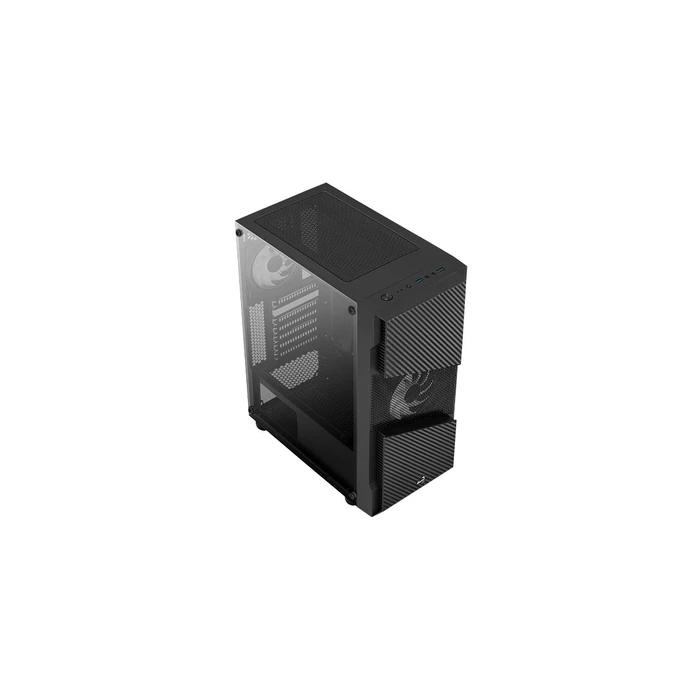 Aerocool Menace Saturn RGB Gaming Midi Tower Κουτί Υπολογιστή με Πλαϊνό Παράθυρο Μαύρο