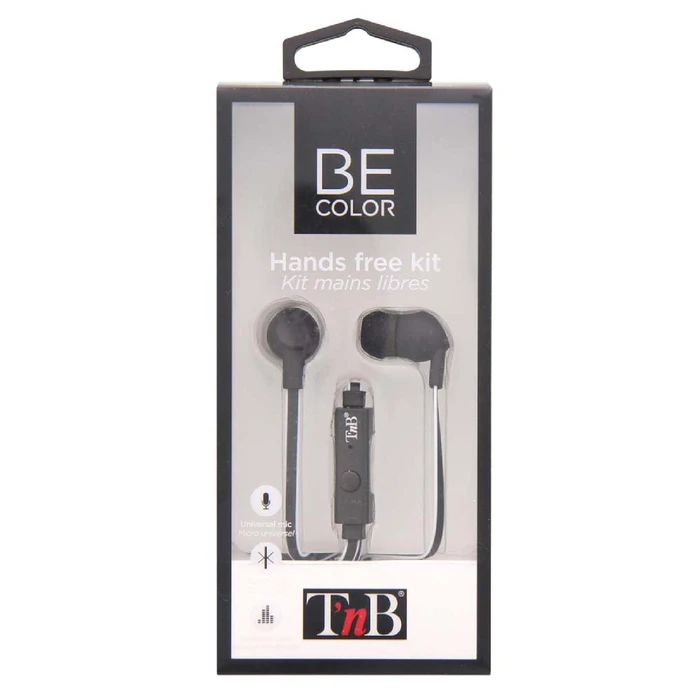 Handsfree Ακουστικά T'NB BE COLOR Μαύρο Λευκό/Μαύρο 