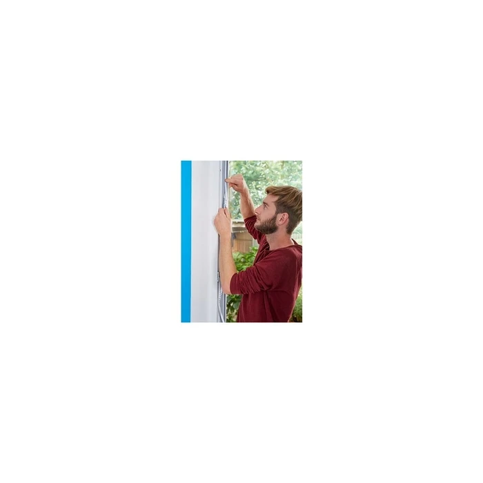 tesa Insect Stop Comfort σίτα παραθύρου με Klettband (αυτοκόλλητο hook-and-loop), 1,3×1,3 m, λευκή