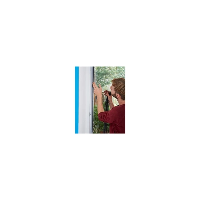 tesa Insect Stop Comfort σίτα παραθύρου με Klettband (αυτοκόλλητο hook-and-loop), 1,3×1,3 m, λευκή
