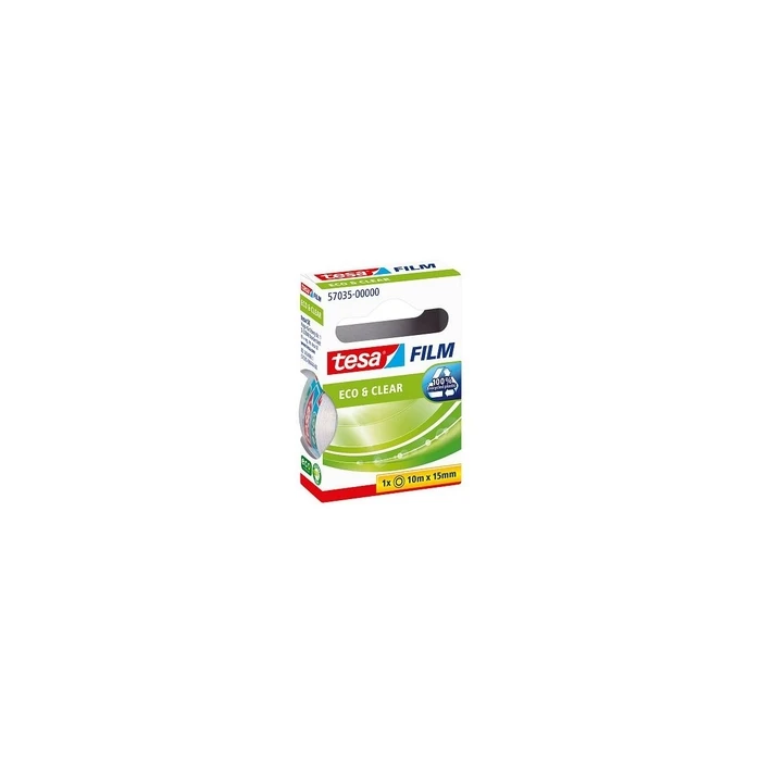 tesafilm® eco & clear roll 10 m x 15 mm (hang-sell box)