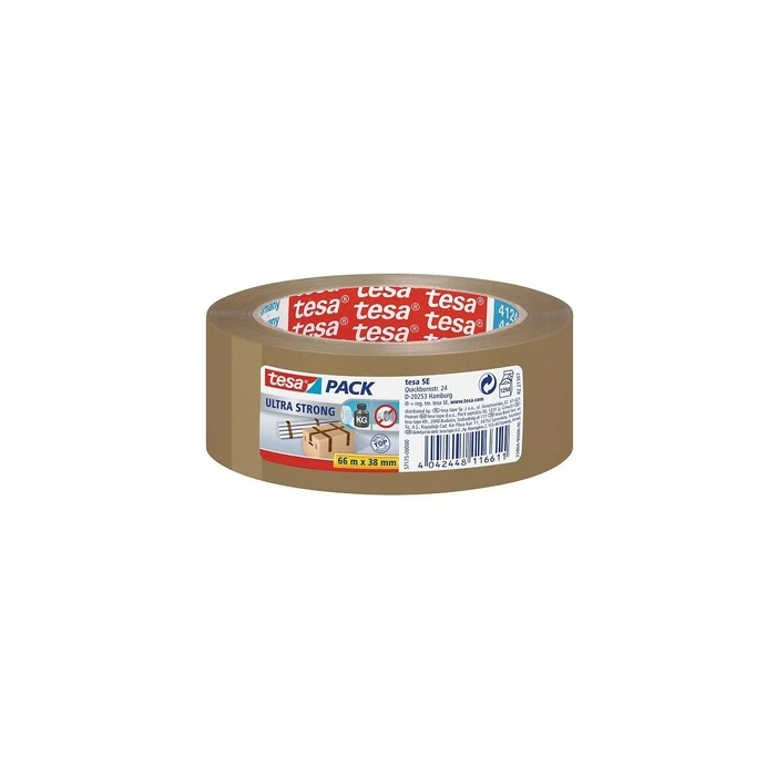 tesapack Ultra Strong 38 mm x 66 m Brown PVC Packaging Tape (tesa)