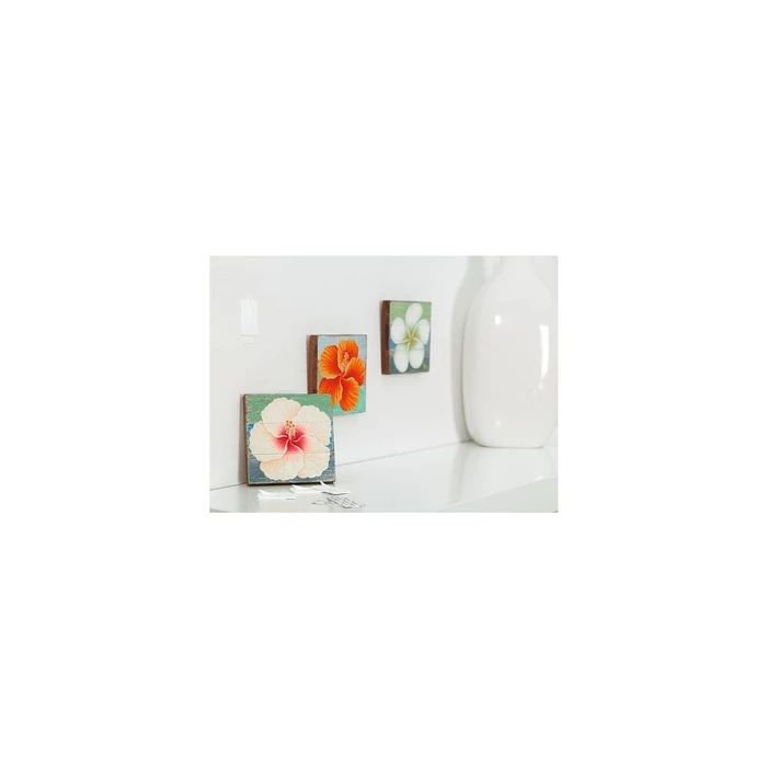 tesa Powerstrips Picture Hook (Bilder-Nagel) - Self-adhesive picture hook, white, 2 pcs