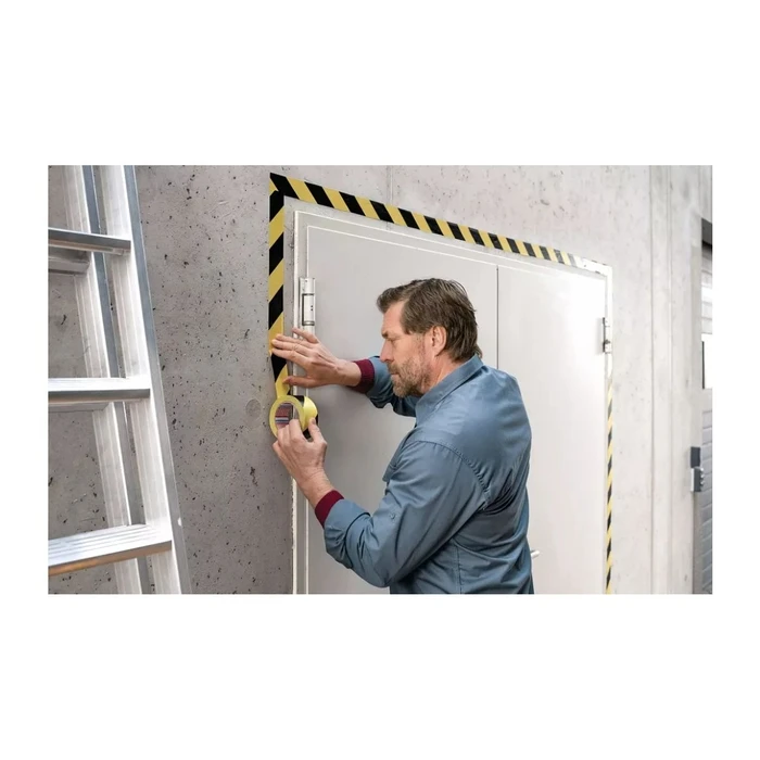 Tesa Signal Premium Yellow/Black Plastic Marking Tape 58130-00000-00