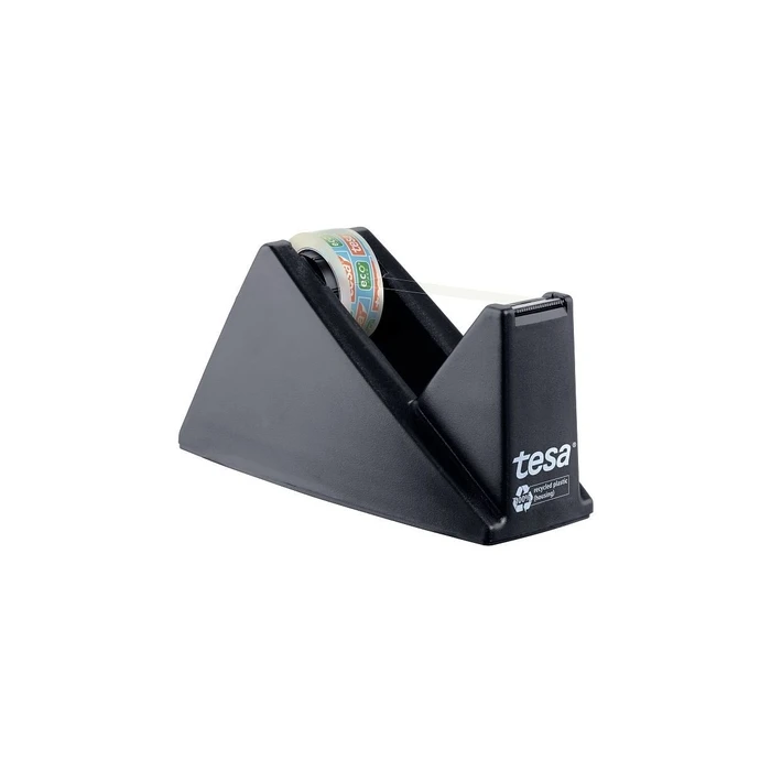 tesafilm Sparpack desktop tape dispenser (black) + 1 roll tesafilm Eco & Clear 10 m x 15 mm