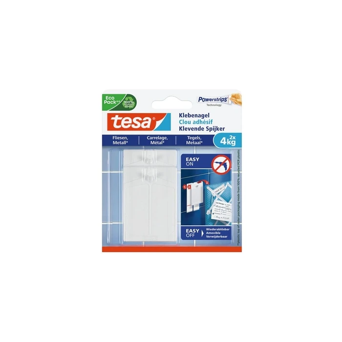 tesa Klebenagel for Tiles and Metal (up to 4 kg) - 2 pcs
