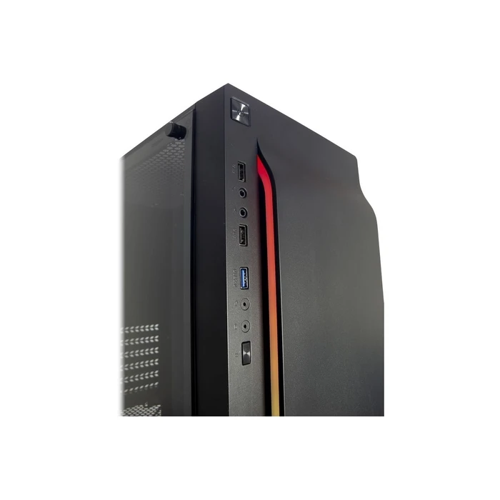 Inter-Tech A-3411 Creek Gaming Midi Tower RGB Κουτί Υπολογιστή Tempered Glass Μαύρο