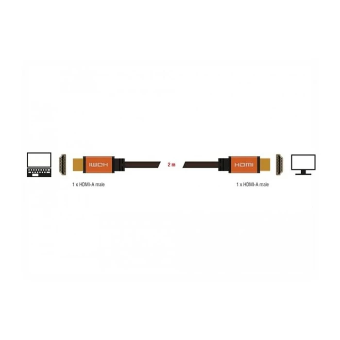 Καλώδιο HDMI DeLOCK - 2m m/m