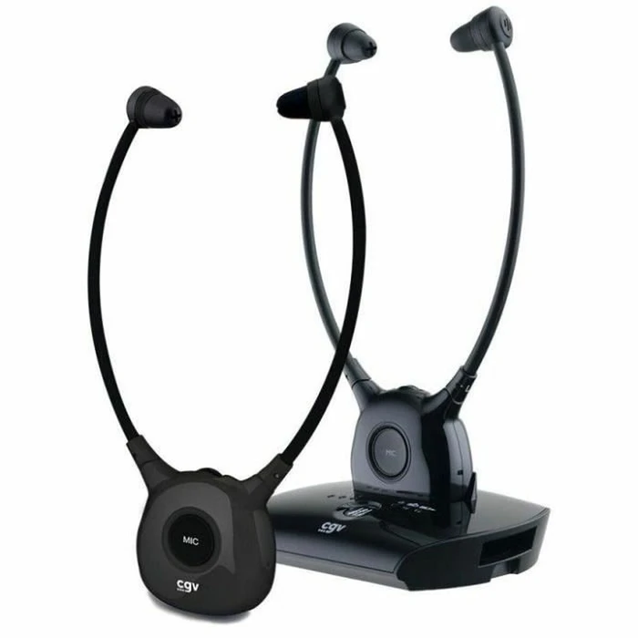 Handsfree Ακουστικά CGV DOLFIN ONYX DUO Μαύρο