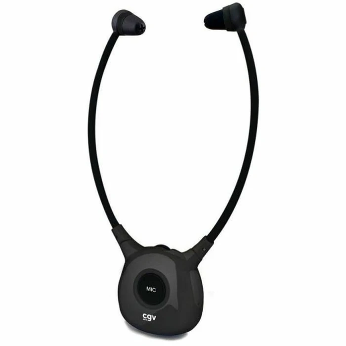 Handsfree Ακουστικά CGV DOLFIN ONYX DUO Μαύρο