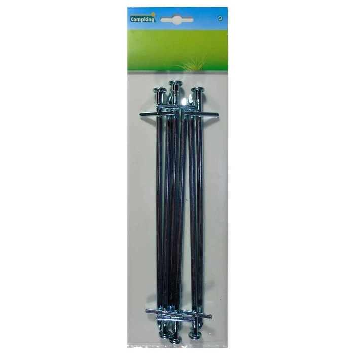 Cross-shaped Tent Pegs 23 cm - 6 pcs (Velco / Campking)