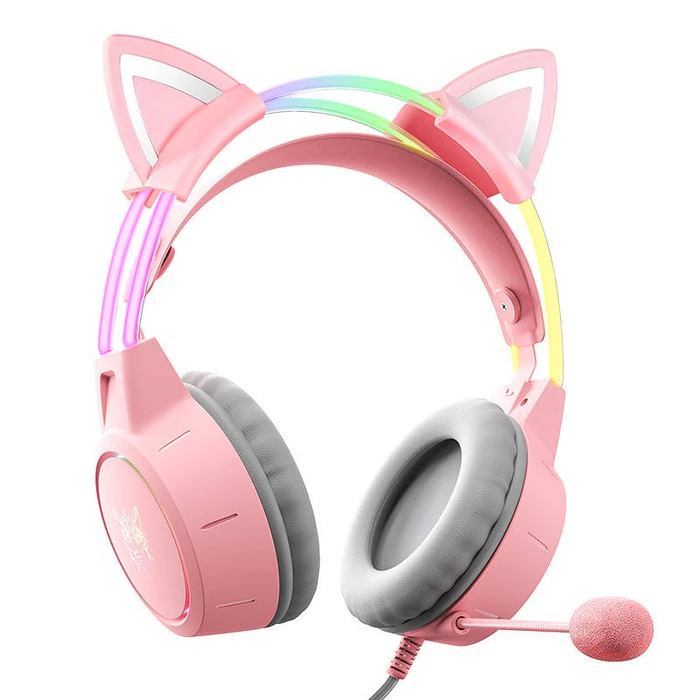 Gaming Headset Onikuma X15Pro Pink Cat's Ears