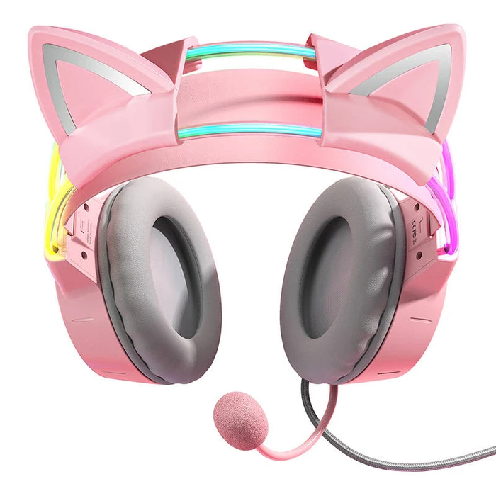 Gaming Headset Onikuma X15Pro Pink Cat's Ears
