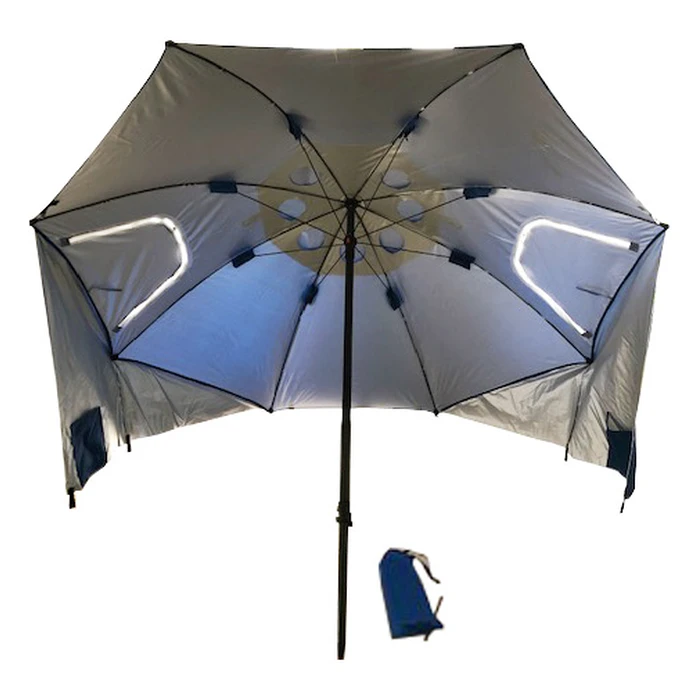 Beach Umbrella / Tent Blue 2.35 m Metal