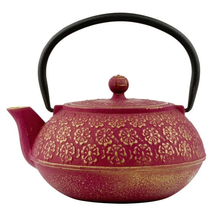Bredemeijer Cast Iron Tea Set with Cup Gold Pink 600ml (3 pcs)