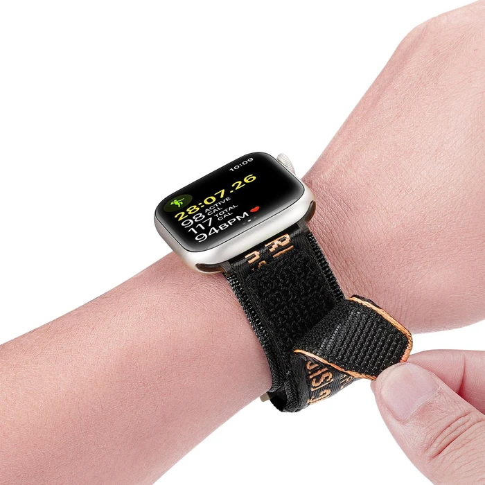 Dux Ducis Strap Outdoor Apple Watch 4/5/6/7/SE/8/9/Ultra 44/45/49mm black-orange
