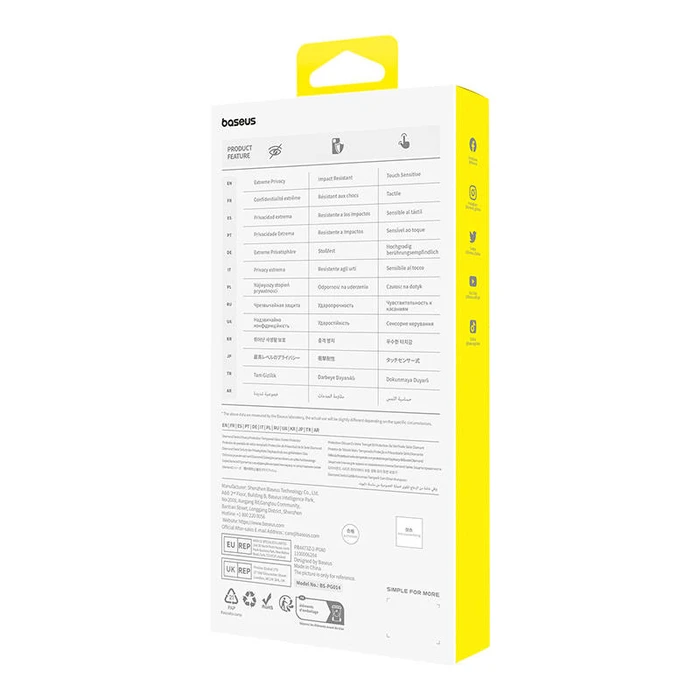 Screen Protector Privacy Protection Baseus Diamond iPhone 15 Plus