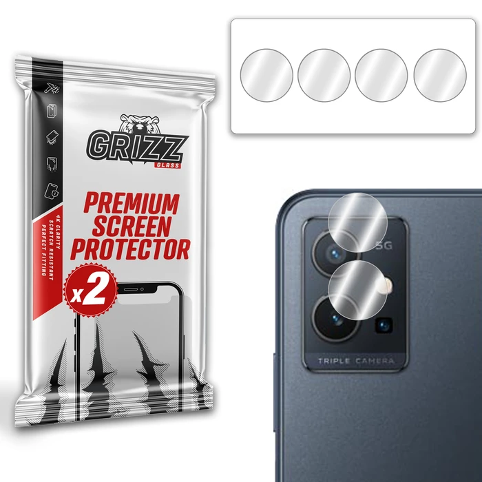 GrizzGlass HybridGlass Camera vivo Y55s 2023