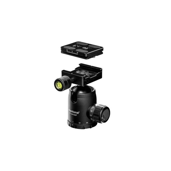 Mantona Fortress 34 Ball Head for Tripod (34 mm, 10 kg)