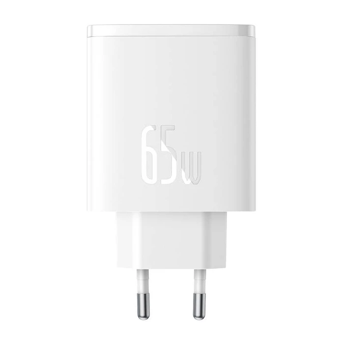 Φορτιστής Πρίζας Baseus OS-Cube Pro 2xUSB-C + USB, 65W (white)