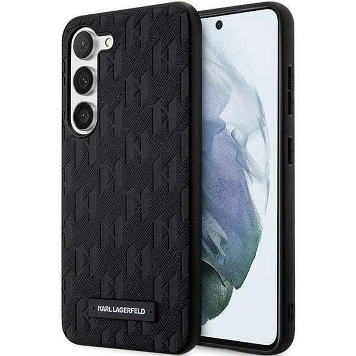 Karl Lagerfeld KLHCS23MSAKLHPK Samsung Galaxy S23+ Plus hardcase black Saffiano Mono Metal Logo