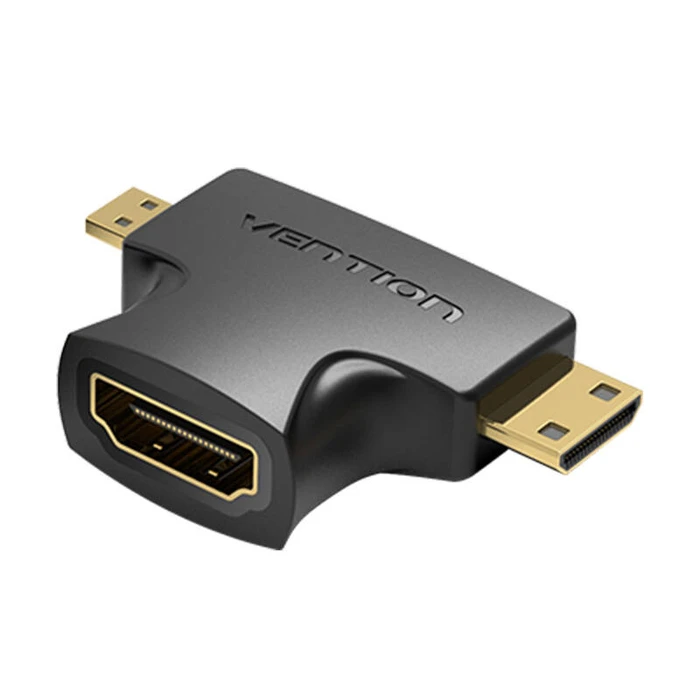 Αντάπτορας HDMI - Mini/Micro HDMI 2in1 Vention AGFB0 (Black)