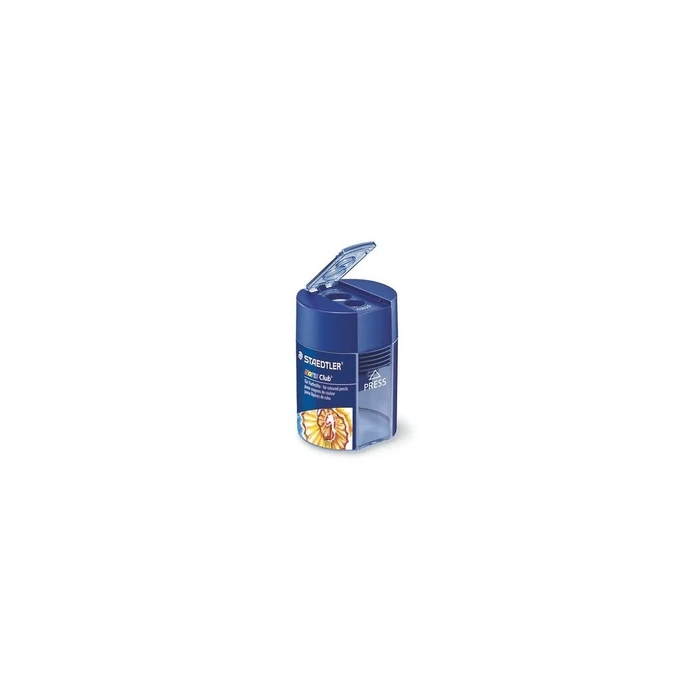 STAEDTLER Noris Club Plastic Double Barrel Sharpener Blue Barrel (512 002)