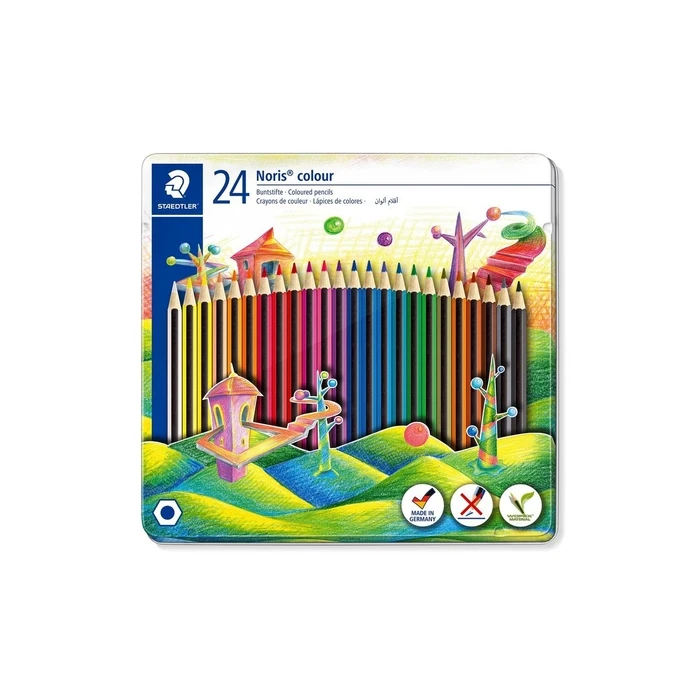 STAEDTLER Noris colour 185 M24 - Coloured Pencils Set of 24 (SKU 345551)