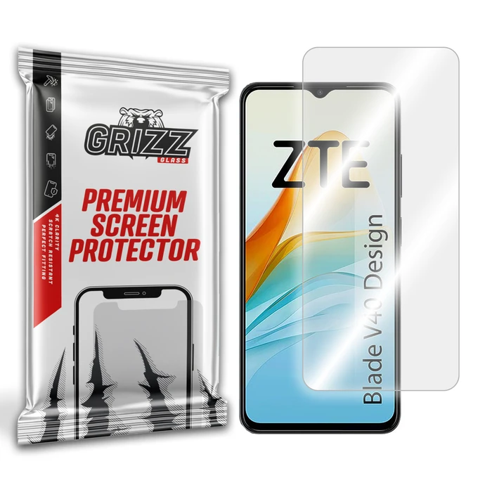 GrizzGlass HybridGlass ZTE Blade V40 Design
