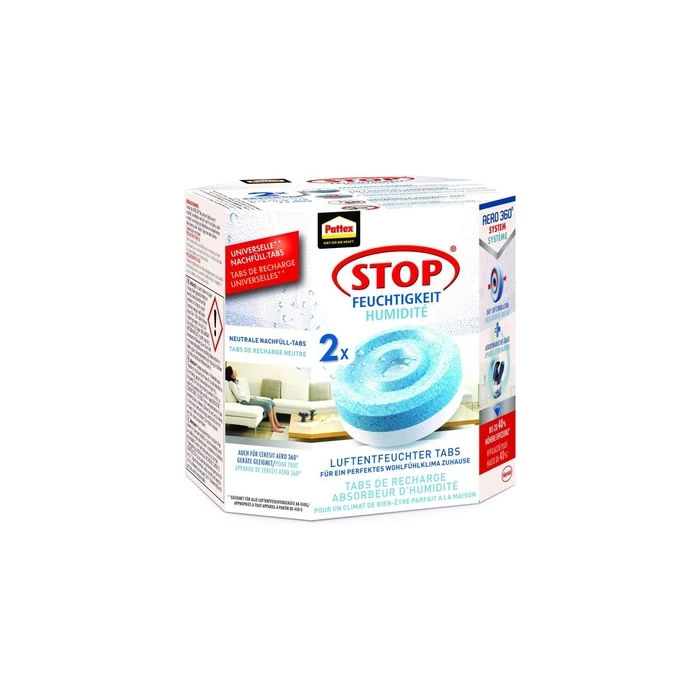 Pattex Aero 360° Dehumidifier Refill Tabs 2 x 450 g