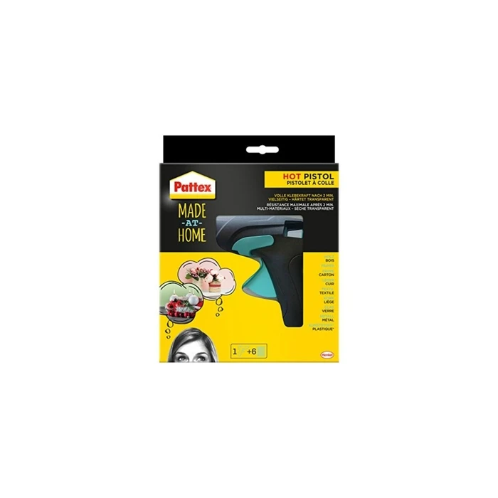 Pattex Hot Glue Gun Starter Set (Hot Pistol PMHHP) incl. 6 x 20g Hotmelt Sticks | EAN 4015000435666 | MPN 9H PMHHP