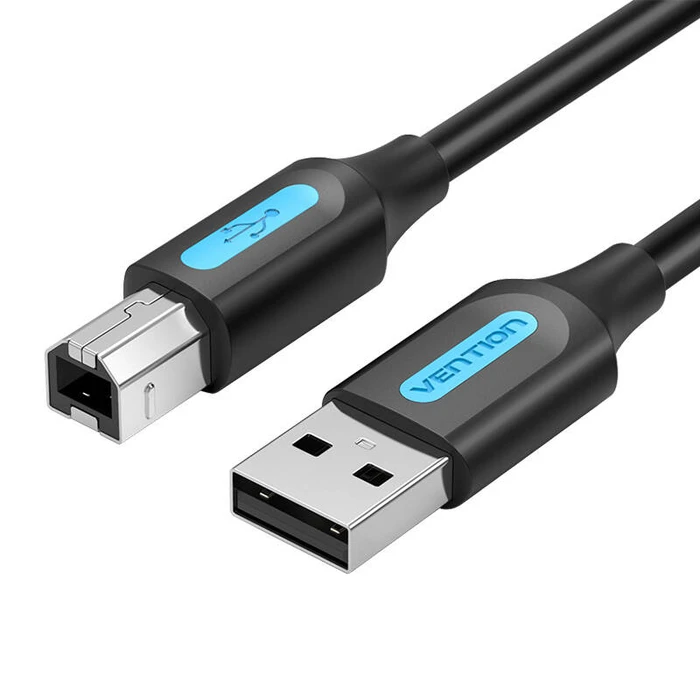 Καλώδιο USB 2.0 A σε B εξαερισμού COQBG 1,5 m (μαύρο)