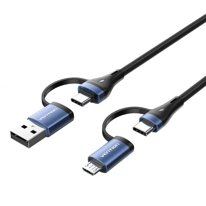 Καλώδιο USB 4 σε 1 USB 2.0 Vention CTLLH 1m (μαύρο)