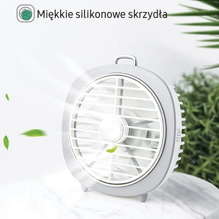 USAMS Desk Fan LED Light grey (US-ZB065)