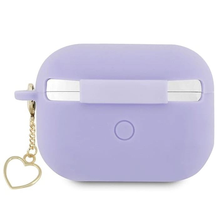 Guess GUAP2LSCHSU Apple AirPods Pro 2 purple Silicone Charm Heart Collection