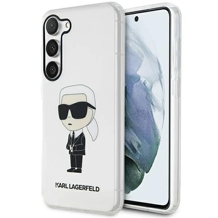 Karl Lagerfeld KLHCS23MHNIKTCT Samsung Galaxy S23+ Plus transparent hardcase Ikonik Karl Lagerfeld