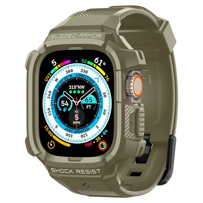 Band + case Spigen Rugged Armor Pro Apple Watch Ultra 49mm Vintage Khaki