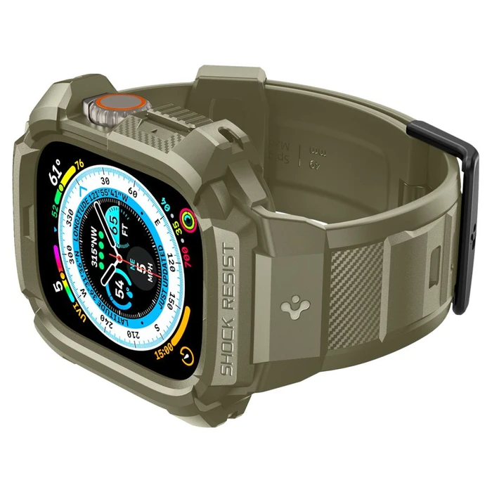 Band + case Spigen Rugged Armor Pro Apple Watch Ultra 49mm Vintage Khaki