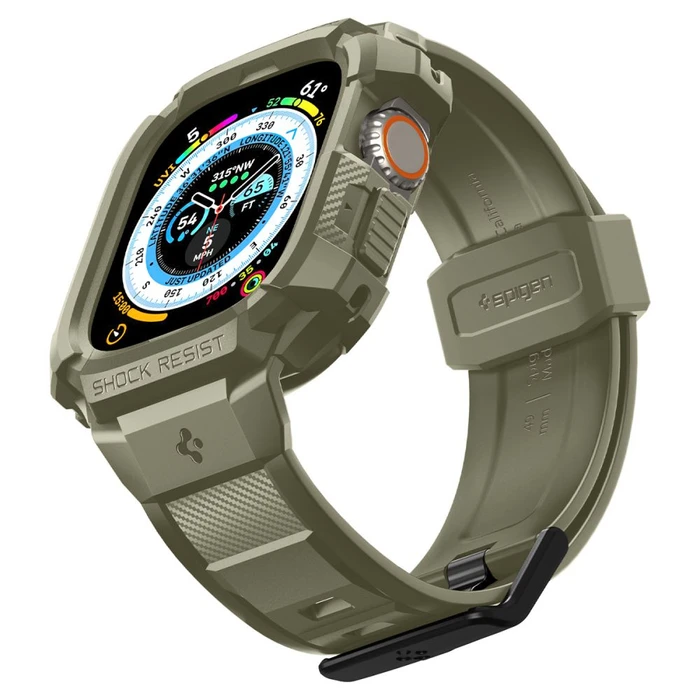 Band + case Spigen Rugged Armor Pro Apple Watch Ultra 49mm Vintage Khaki