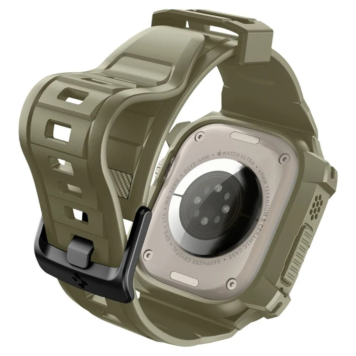 Band + case Spigen Rugged Armor Pro Apple Watch Ultra 49mm Vintage Khaki