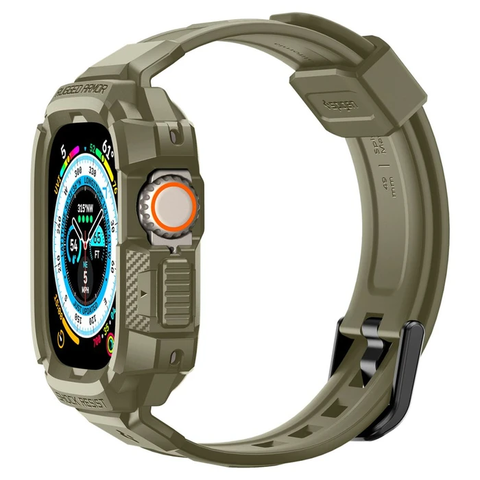Band + case Spigen Rugged Armor Pro Apple Watch Ultra 49mm Vintage Khaki