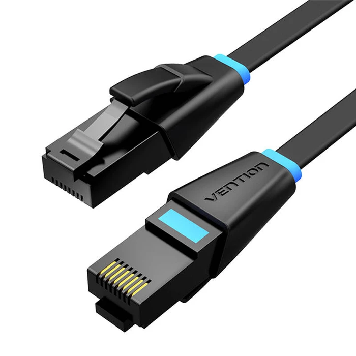 Καλώδιο Δικτύου Vention Flat UTP CAT6 IBJBF RJ45 1000Mbps 1m Black