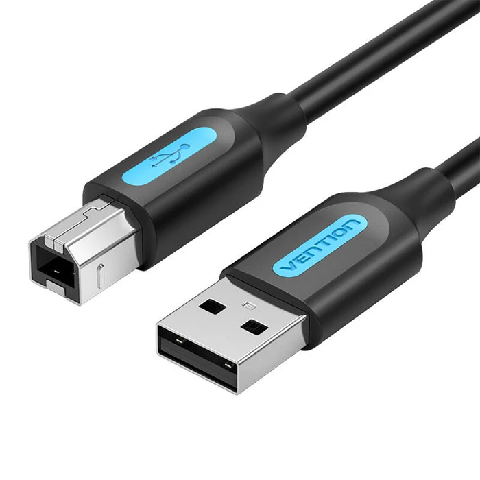 Καλώδιο USB Vention 2.0 A to USB-B with ferrite core COQBL 2A 10m Black PVC