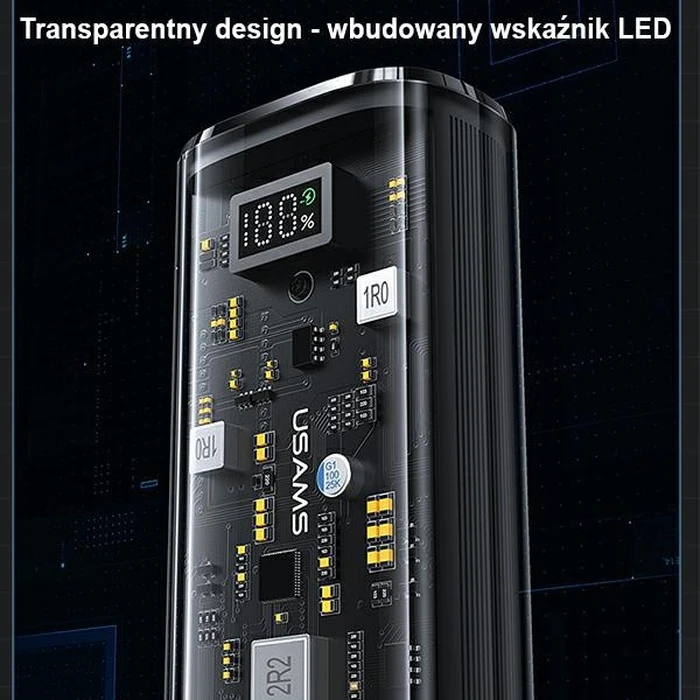 USAMS Powerbank 9000mAh PD 20W QC3.0+PD Dual-Port Fast Charge black (US-CD189)
